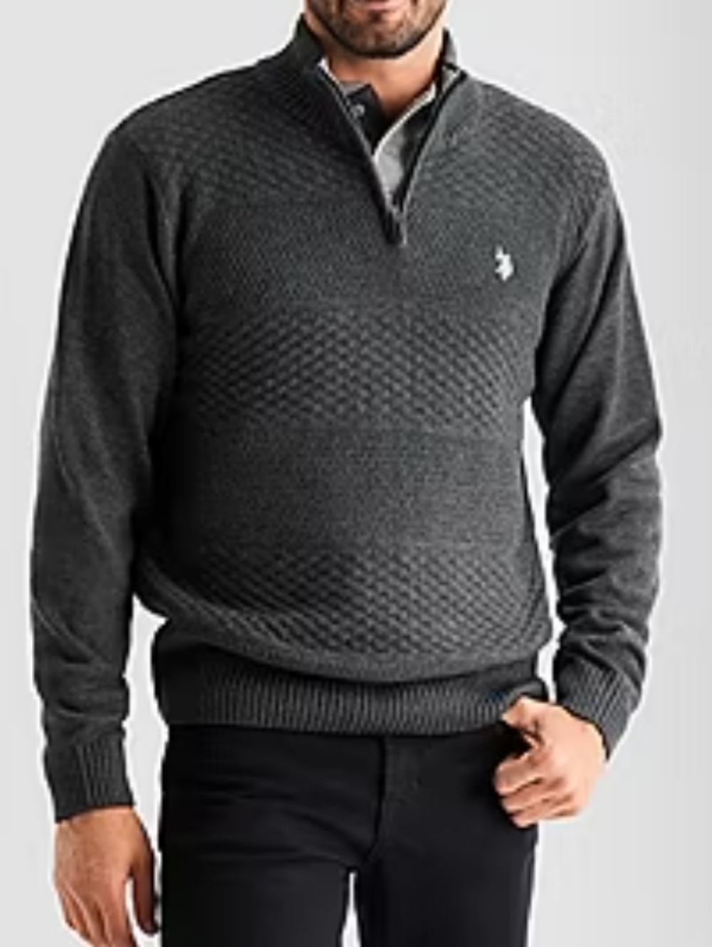 U.S. Polo Assn. Navy Half-Zip Pullover Sweater